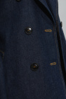 Alaïa NAVY BLUE Denim trench coat