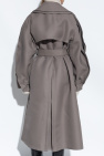 Alaïa GREY Coat with wool finish