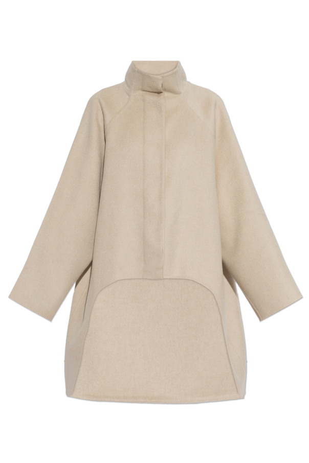 Wool coat with asymmetric cut od Alaïa