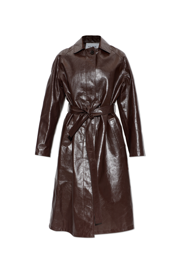 Leather coat od Alaïa