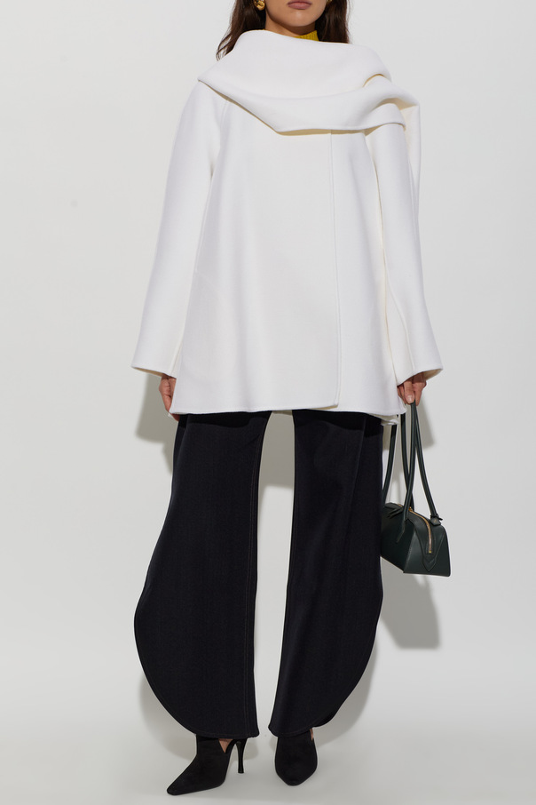 Alaïa Hooded wool coat