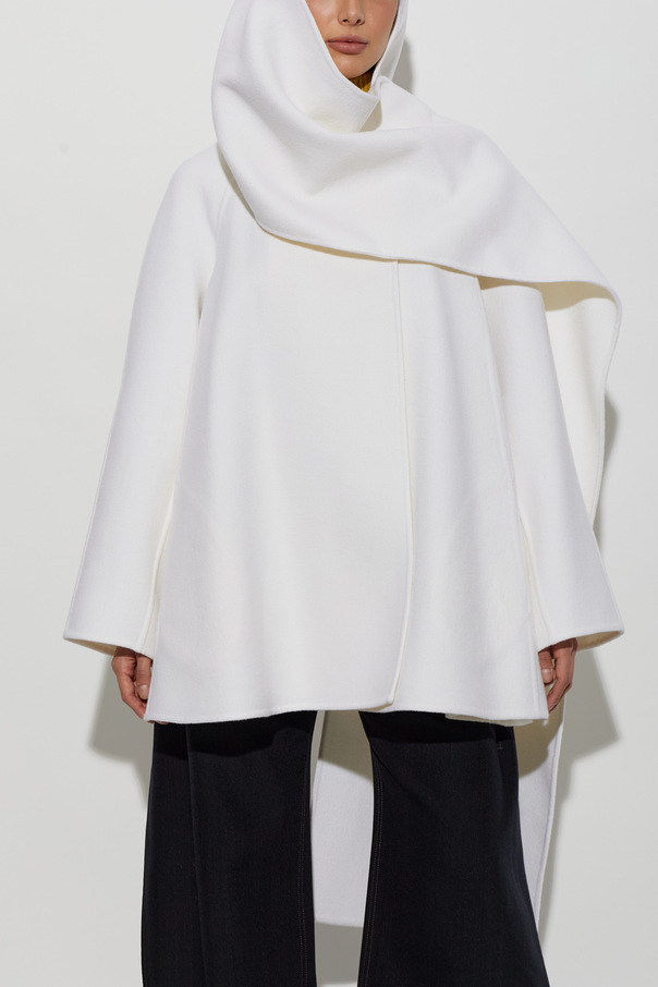 Alaïa Hooded wool coat