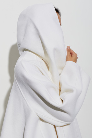 Alaïa Hooded wool coat