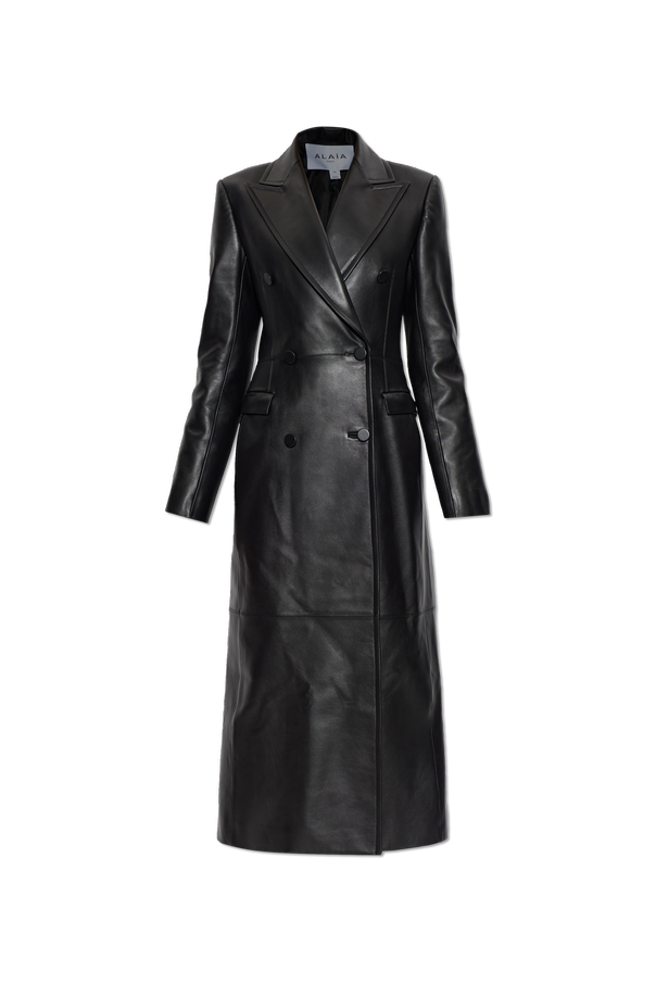 Leather coat od Alaïa