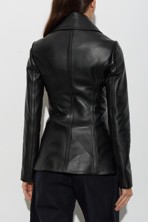 Alaïa Double-breasted leather coat