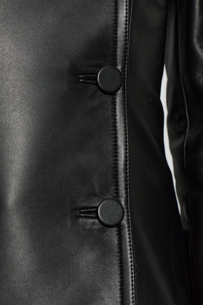 Alaïa Double-breasted leather coat
