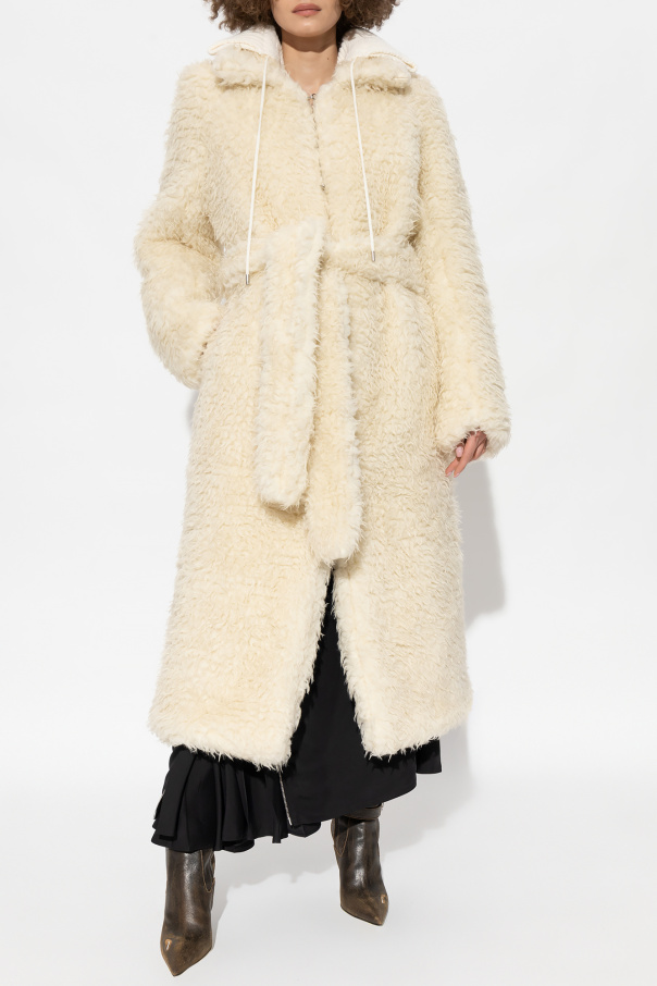 Cream Fur coat 1017 ALYX 9SM - Vitkac GB