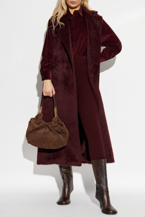 Max Mara Chaleco de pelo "Abbozzi"