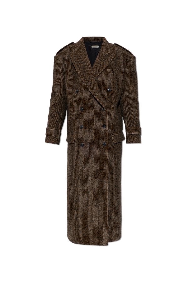 Wool coat with herringbone pattern od The Mannei