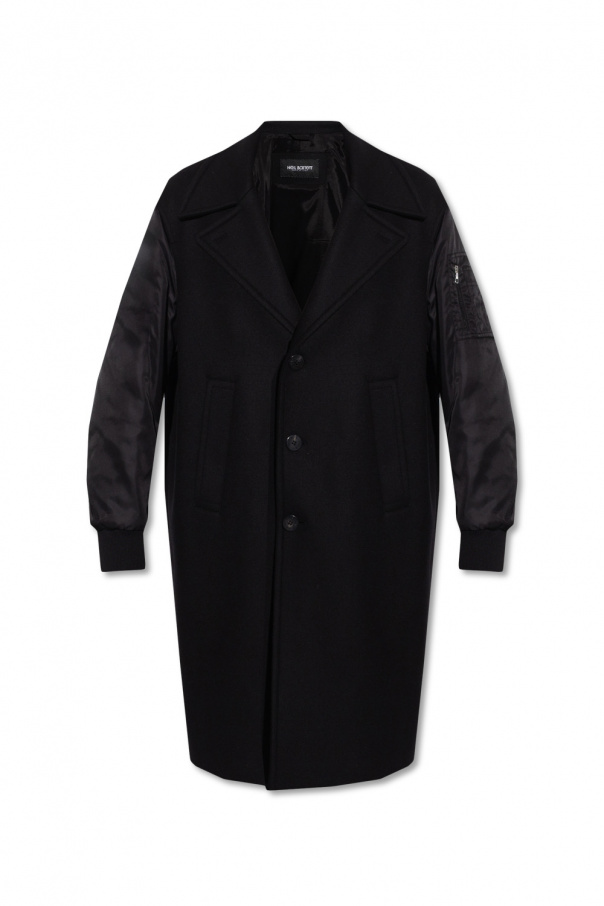 Neil Barrett NEIL BARRETT COAT WITH PEAK LAPELS