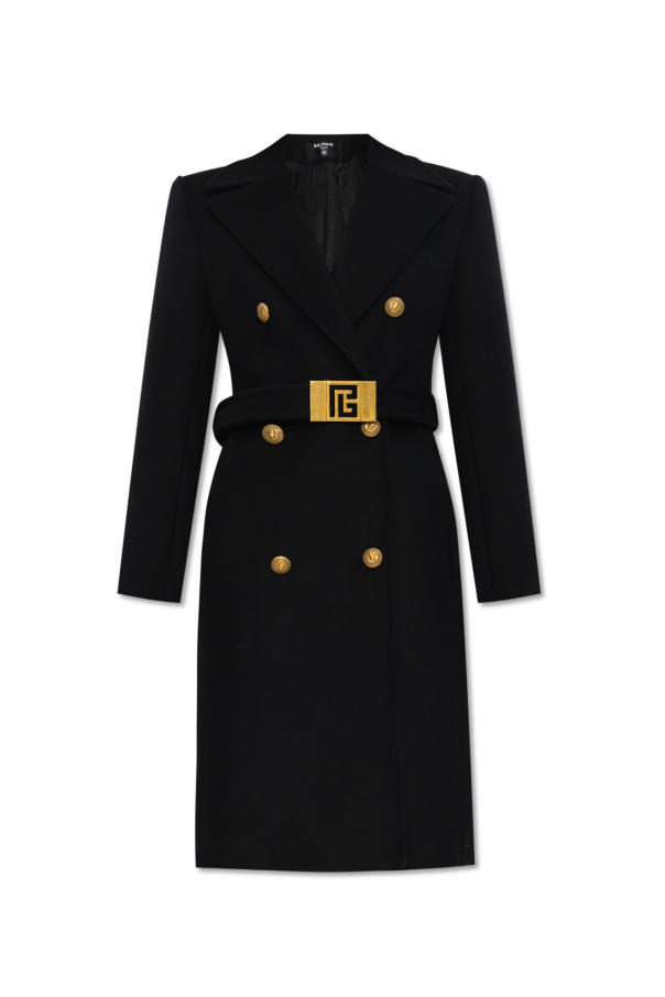 Balmain top Wool coat
