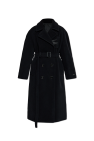 LACOSTE RUNWAY BLACK Wool coat