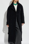 LACOSTE RUNWAY BLACK Wool coat