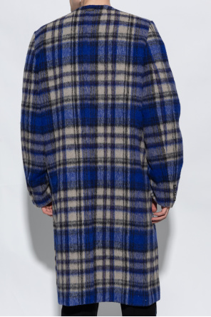 Ader Error Double-breasted check coat