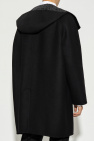 Givenchy BLACK Hooded wool coat