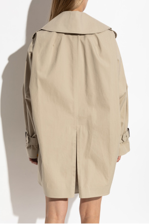 Givenchy Dwurzędowy trencz z paskiem