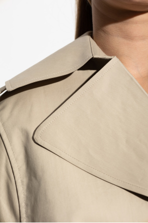 Givenchy Dwurzędowy trencz z paskiem