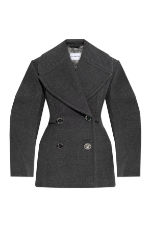 Short double-breasted coat