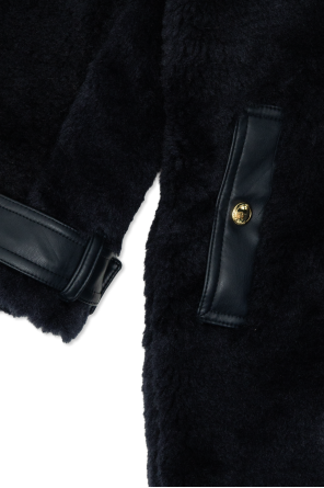 Chloé Kids Fur jacket with hood