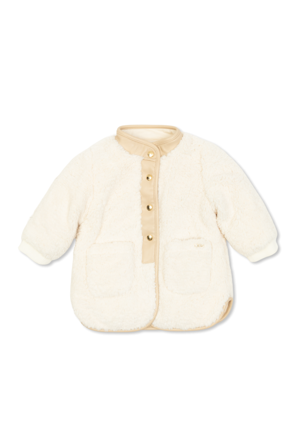 Furry jacket with pockets od Chloé Kids