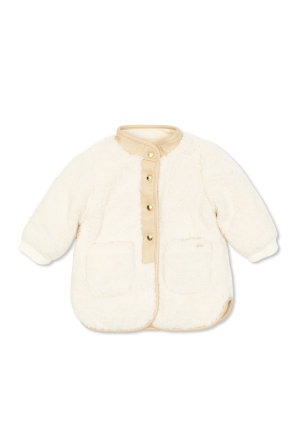 Chaqueta de pelo con bolsillos