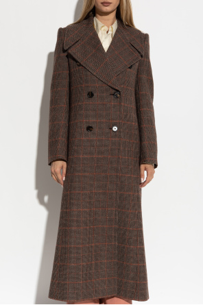 Chloé Double-breasted check-pattern coat