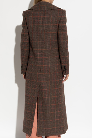 Chloé Double-breasted check-pattern coat