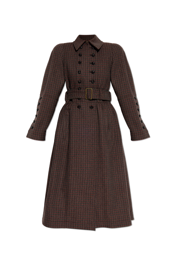 Plaid-patterned coat od Chloé