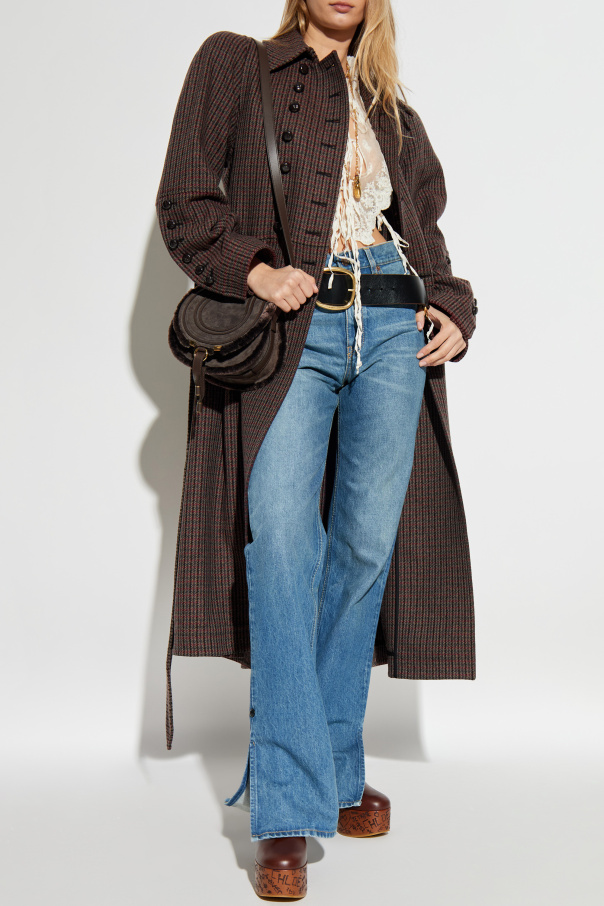 Chloé Plaid-patterned coat