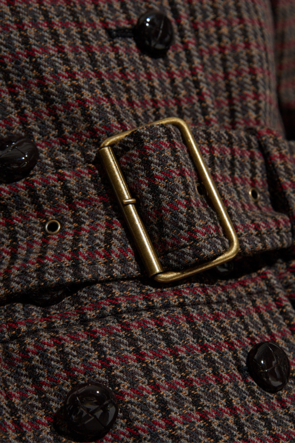 Brown Checked pattern coat Chloé - Vitkac GB