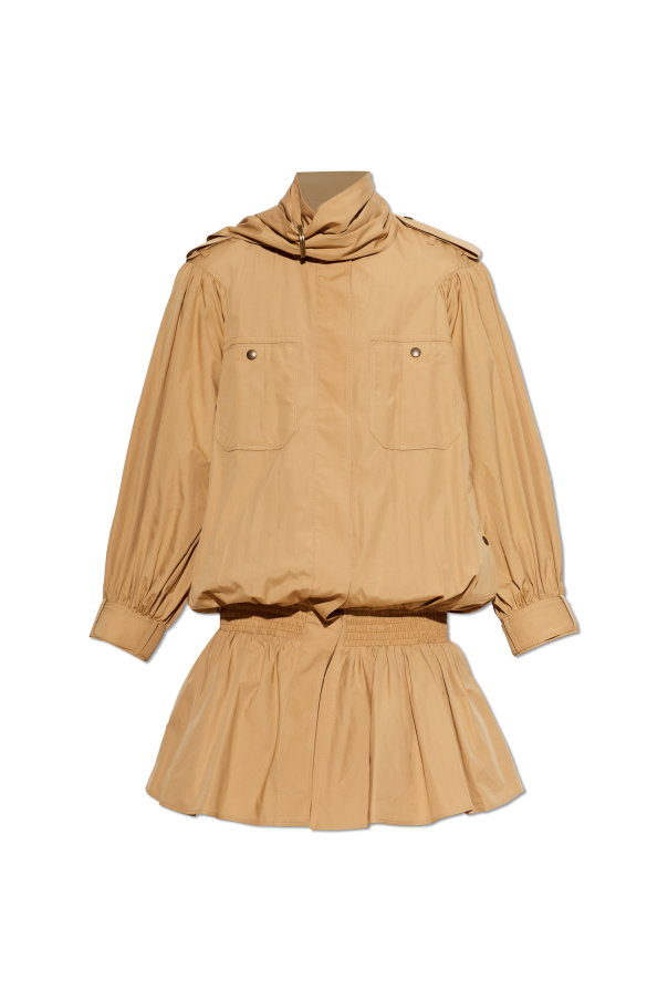 Coat with detachable scarf od Chloé