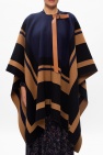 Chloé NAVY BLUE Logo poncho