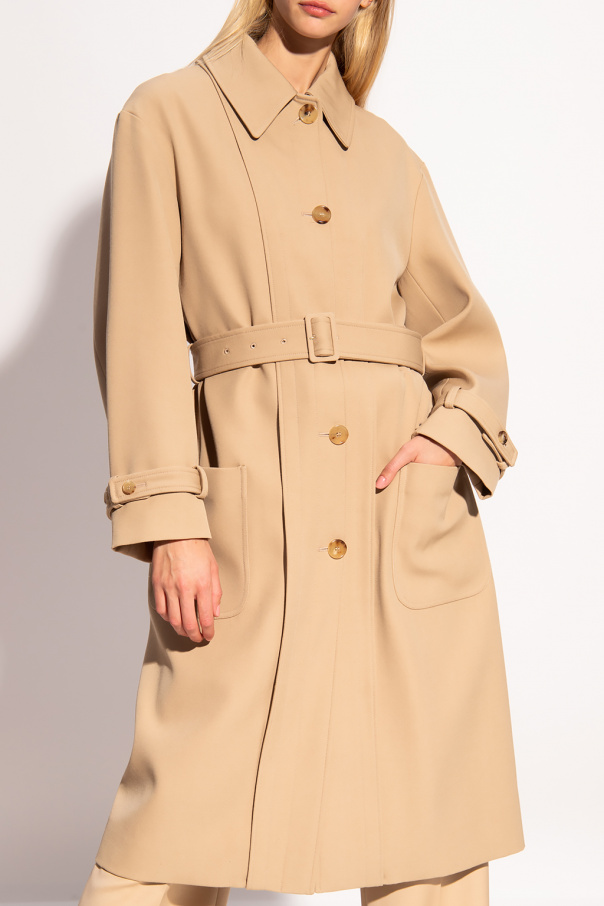 Chloe Wool Coat in Beige