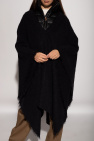 Chloé BLACK Poncho with standing collar