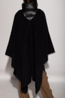 Chloé BLACK Poncho with standing collar