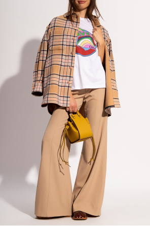 Płaszcz ze wzorem w kratę od See By Chloé