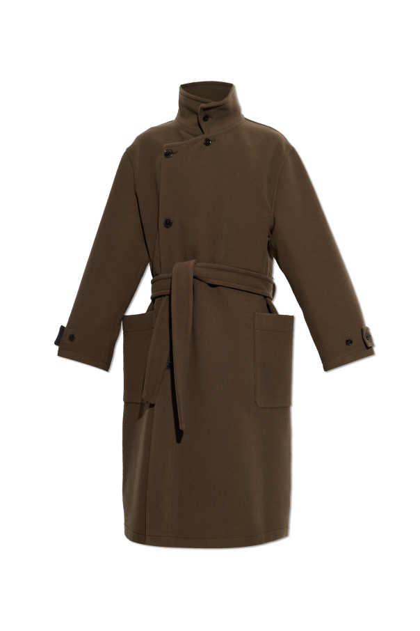 Wool coat with belt od Lemaire