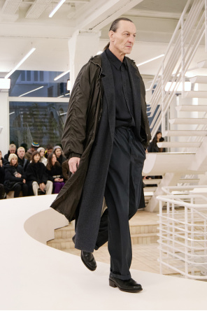 Lemaire Coat with cashmere finish