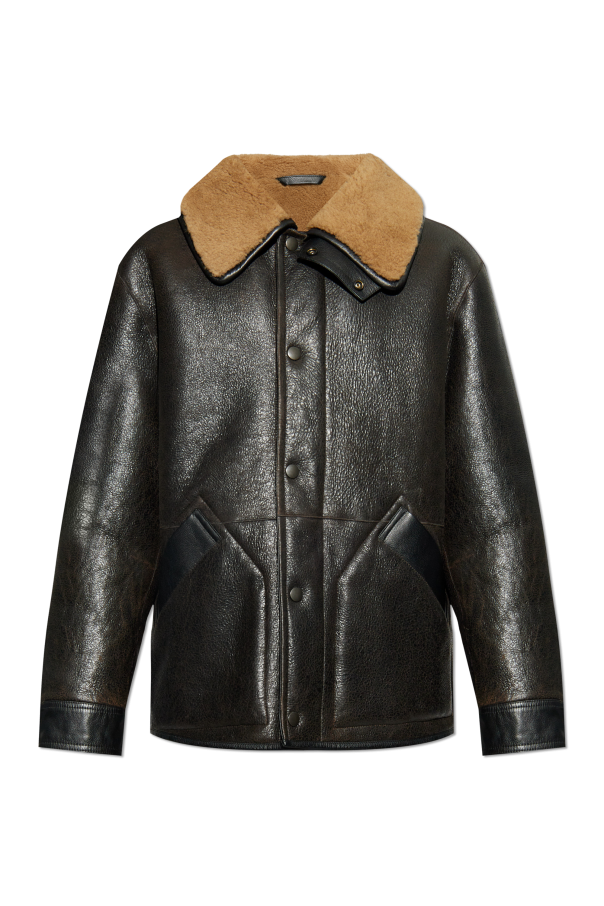 Lemaire Sheepskin coat with pockets