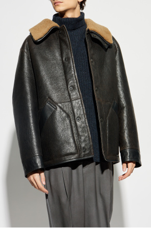 Lemaire Shearling coat with pockets