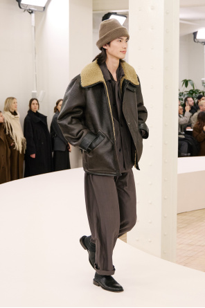 Lemaire Shearling coat with pockets