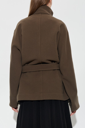 Lemaire Short wool coat with belt