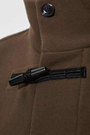 Lemaire Short wool coat with belt