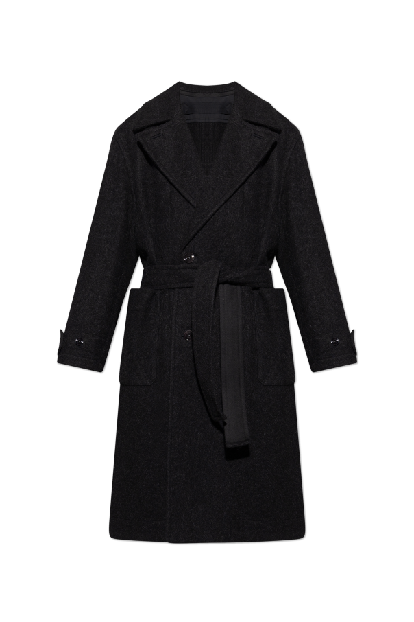 Double-breasted coat with belt od Lemaire