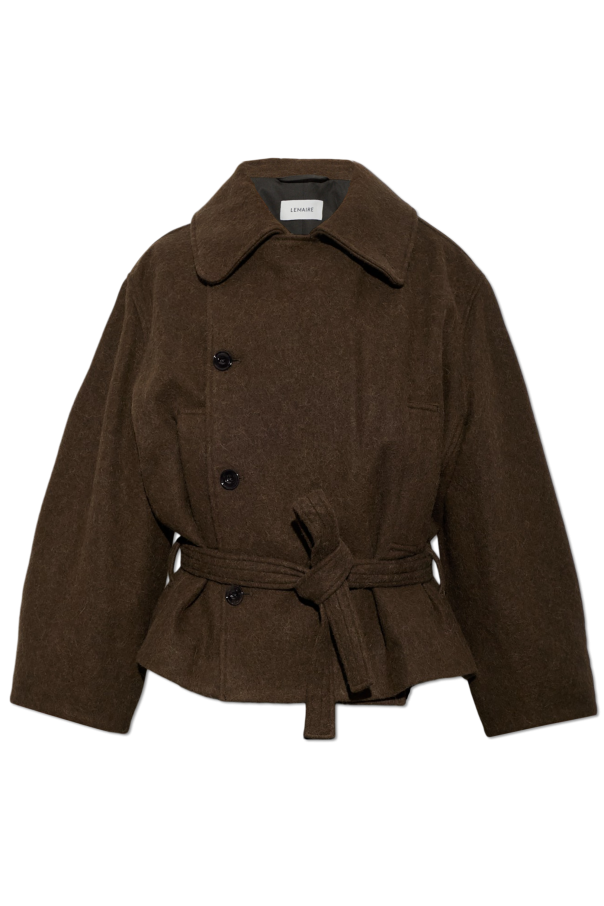 Short double-breasted coat with belt od Lemaire
