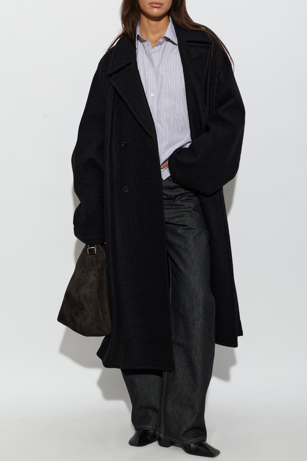 Lemaire Double-breasted wool coat