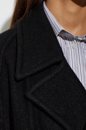 Lemaire Double-breasted wool coat