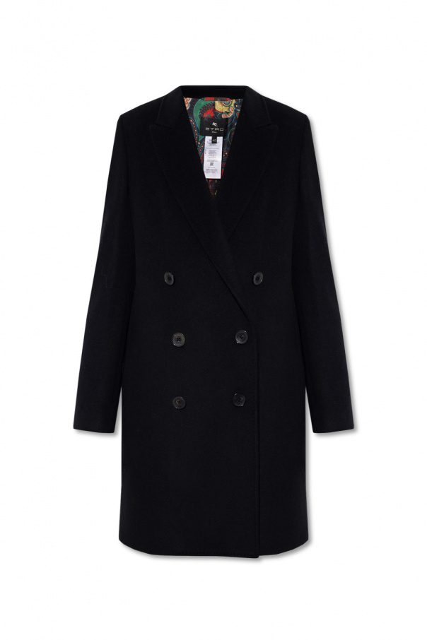 Etro Double-breasted wool coat