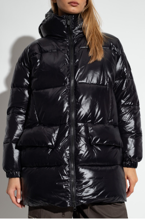 merino drawstring hoodie ‘Kesha’ puffer jacket