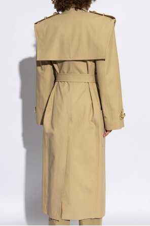 Balmain Cotton trench coat with waist belt